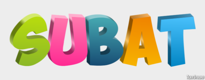 Şubat テキスト効果