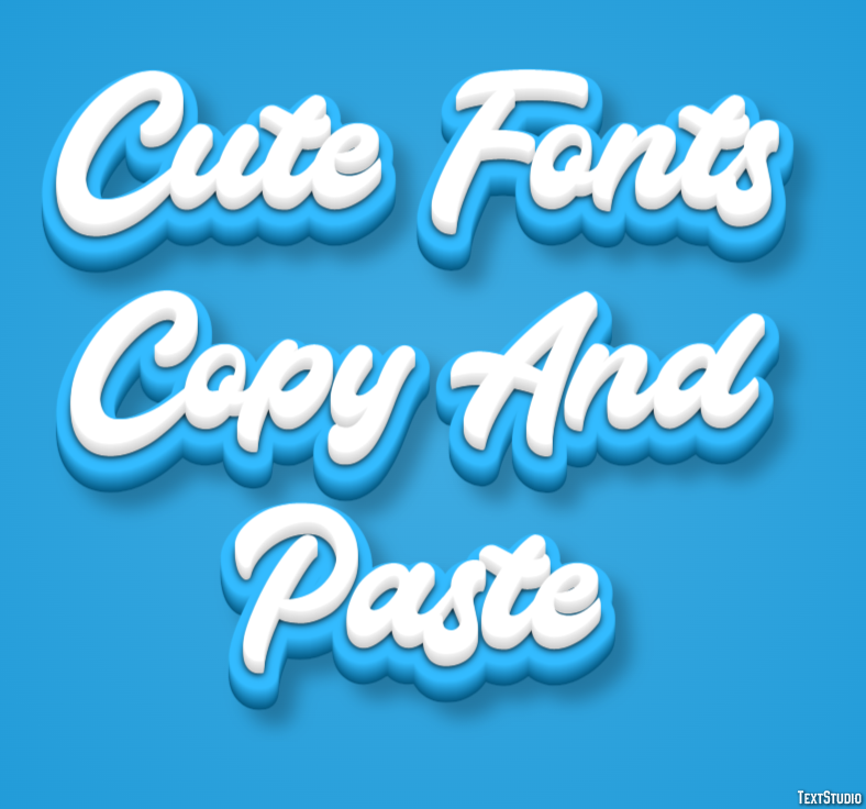 Cute Fonts Copy And Paste テキスト効果