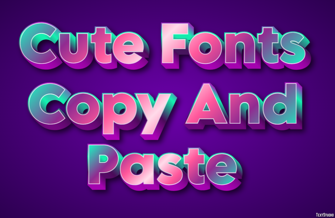 Cute Fonts Copy And Paste テキスト効果