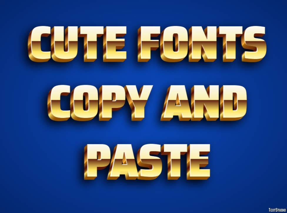 Cute Fonts Copy And Paste Tekst Effect