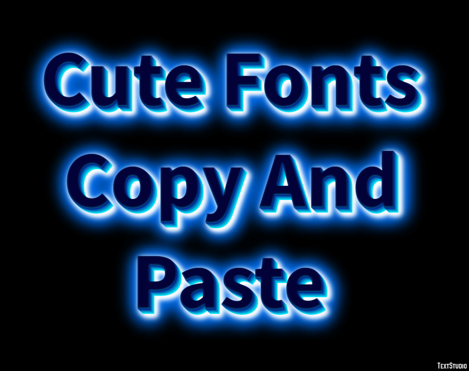 Cute Fonts Copy And Paste Tekst Effect