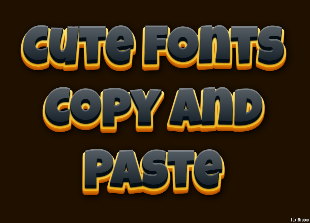 Cute Fonts Copy And Paste Tekst Effect