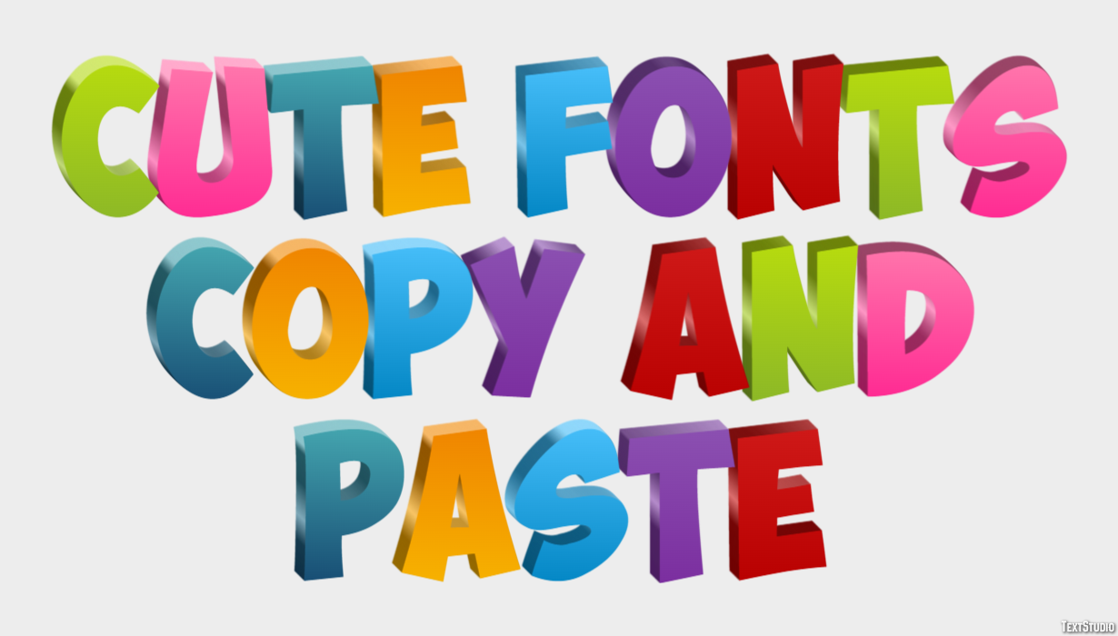 Cute Fonts Copy And Paste テキスト効果