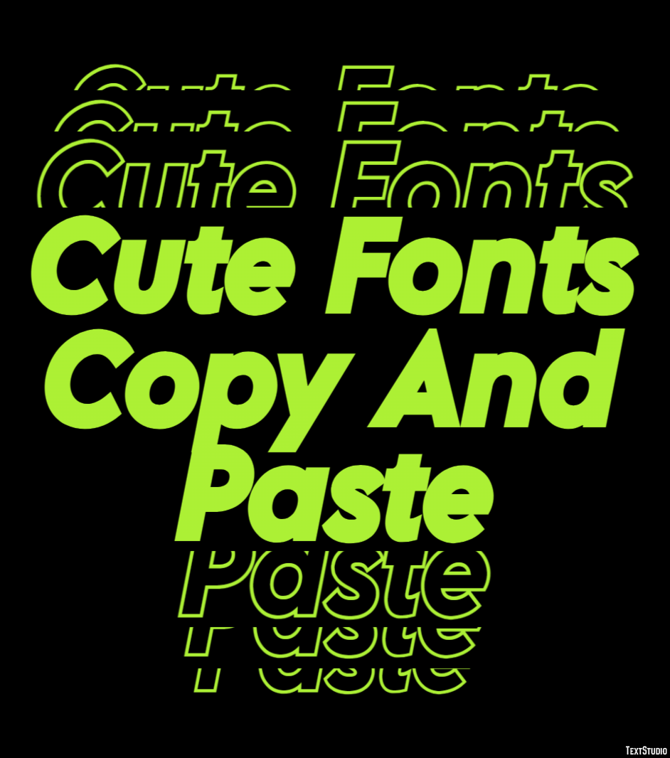 Cute Fonts Copy And Paste テキスト効果