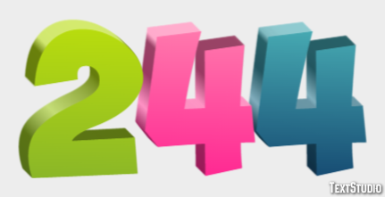 244 Text Effect