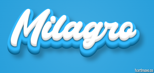 Milagro Efekt tekstowy