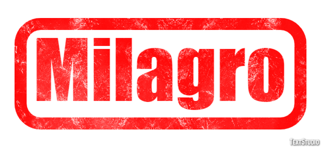 Milagro テキスト効果