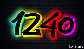 1240 Text effect