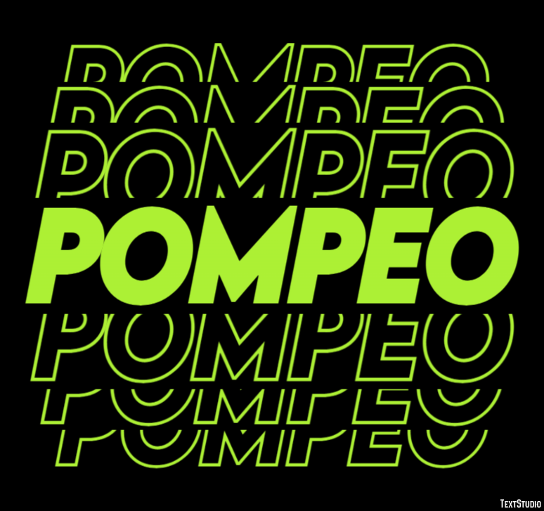 Pompeo Effetto testo