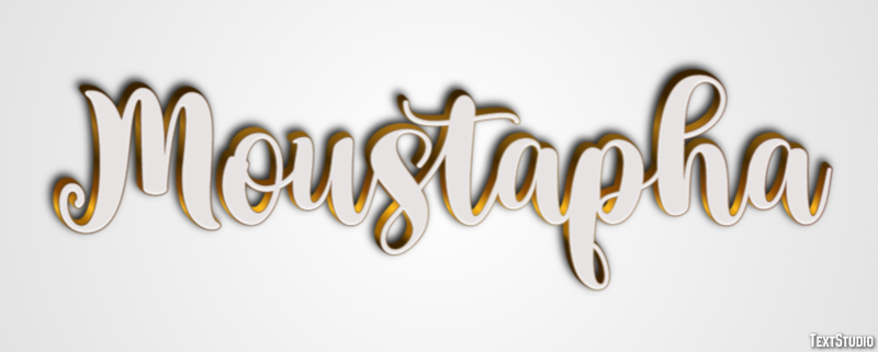 Moustapha Эффект текста