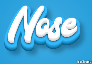 Nose Text Effect