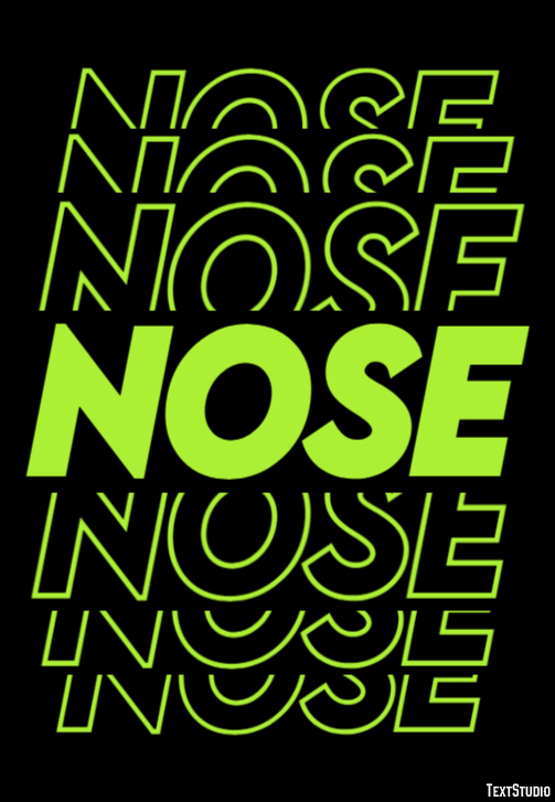 Nose Text Effect