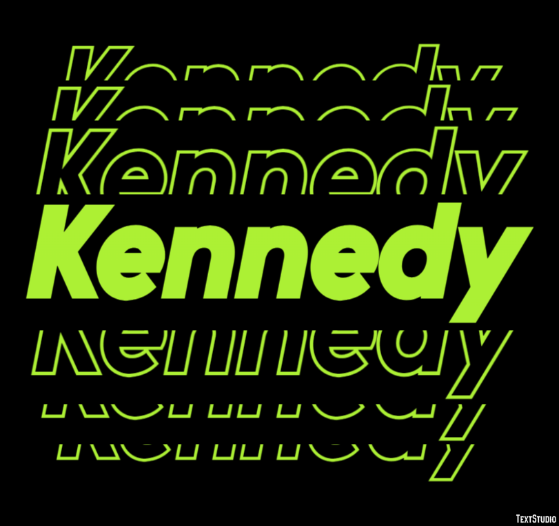 Kennedy Effetto testo