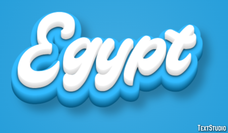 Egypt Effetto testo