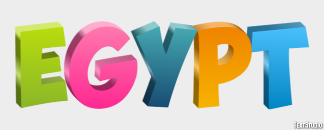 Egypt Texteffekt