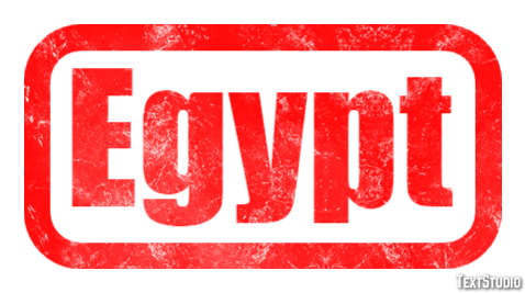 Egypt Effetto testo