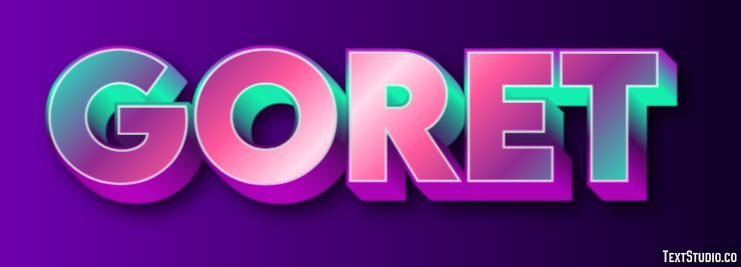 Goret Effet de texte