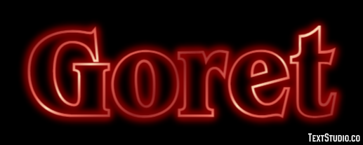 Goret Effet de texte