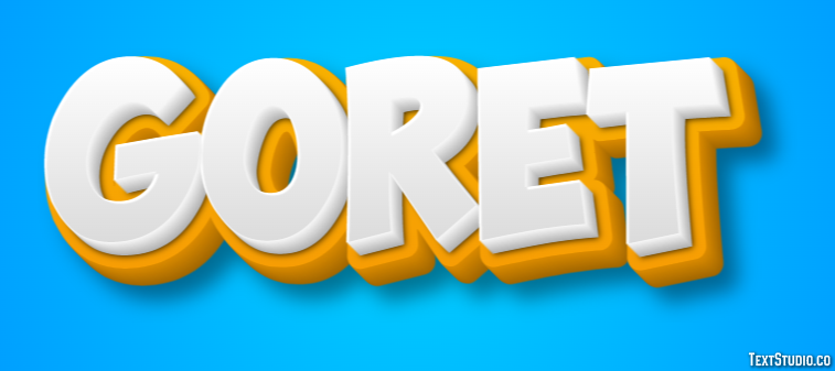 Goret Effet de texte