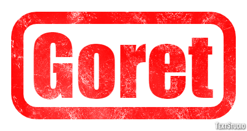 Goret Effet de texte