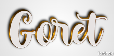 Goret Effet de texte