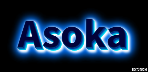 Asoka Efecto de Texto