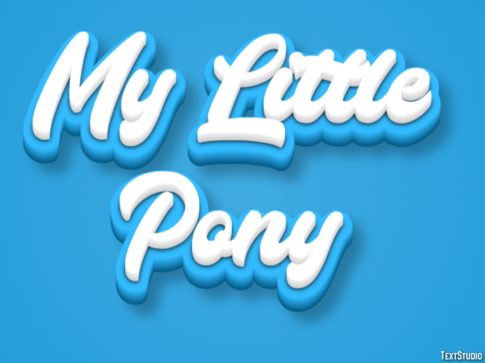 My Little Pony Effet de Texte