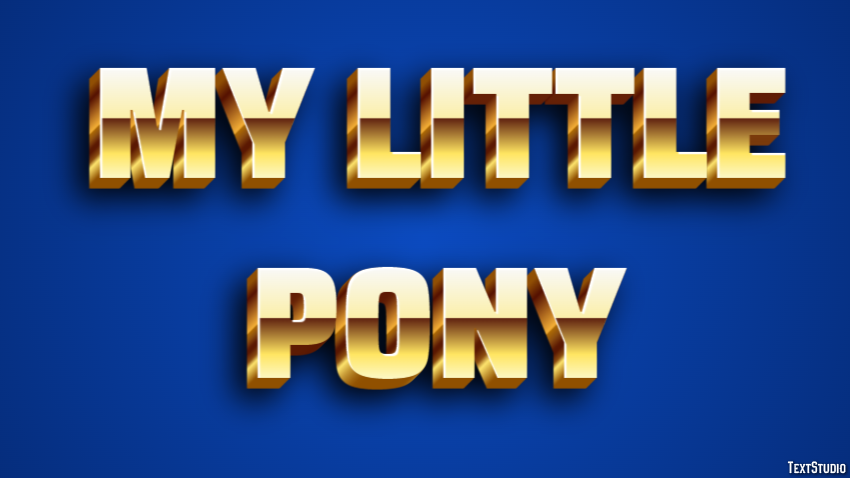 My Little Pony Effet de Texte