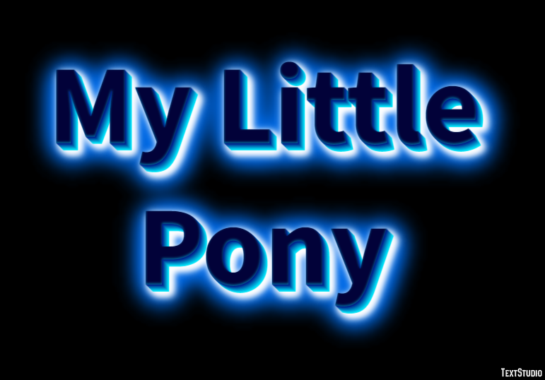 My Little Pony Effet de Texte