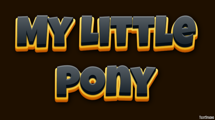 My Little Pony Effet de Texte