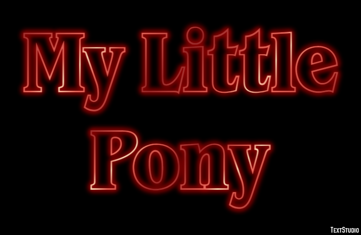 My Little Pony Effet de Texte