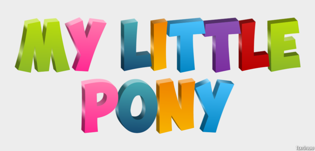 My Little Pony Effet de Texte