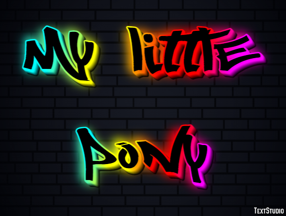 My Little Pony Effet de Texte