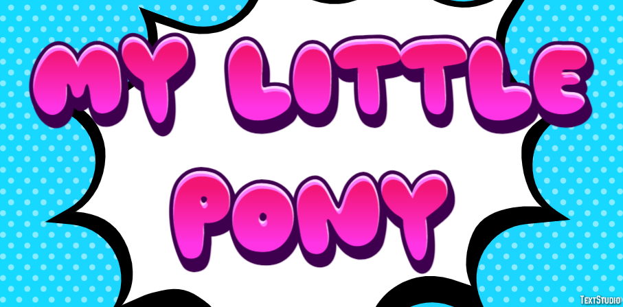 My Little Pony Efecto de Texto