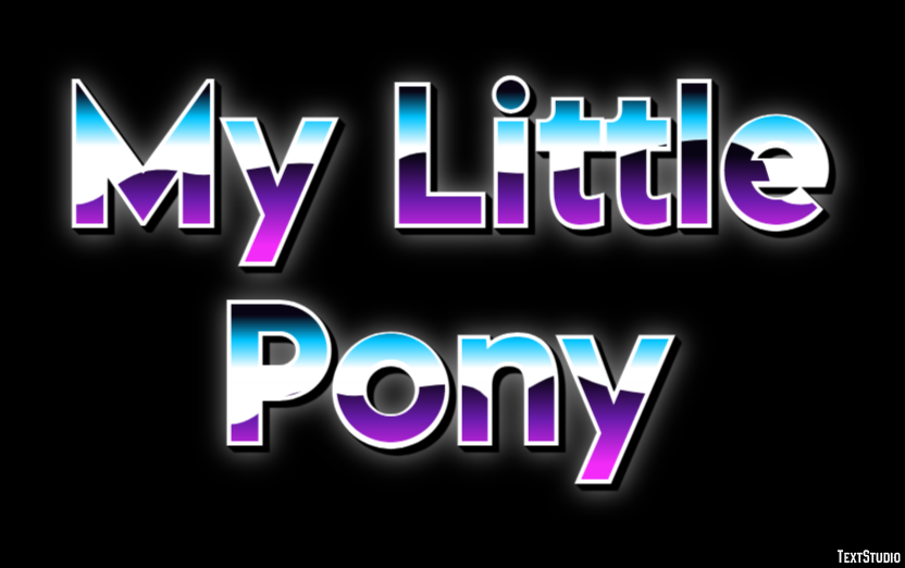 My Little Pony Efecto de Texto