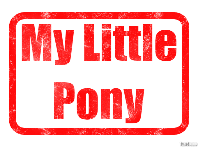 My Little Pony Effet de Texte