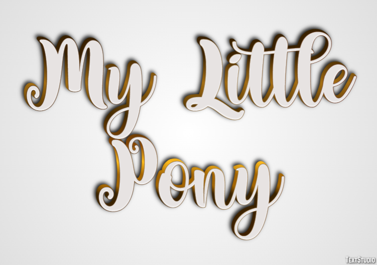 My Little Pony Effet de Texte