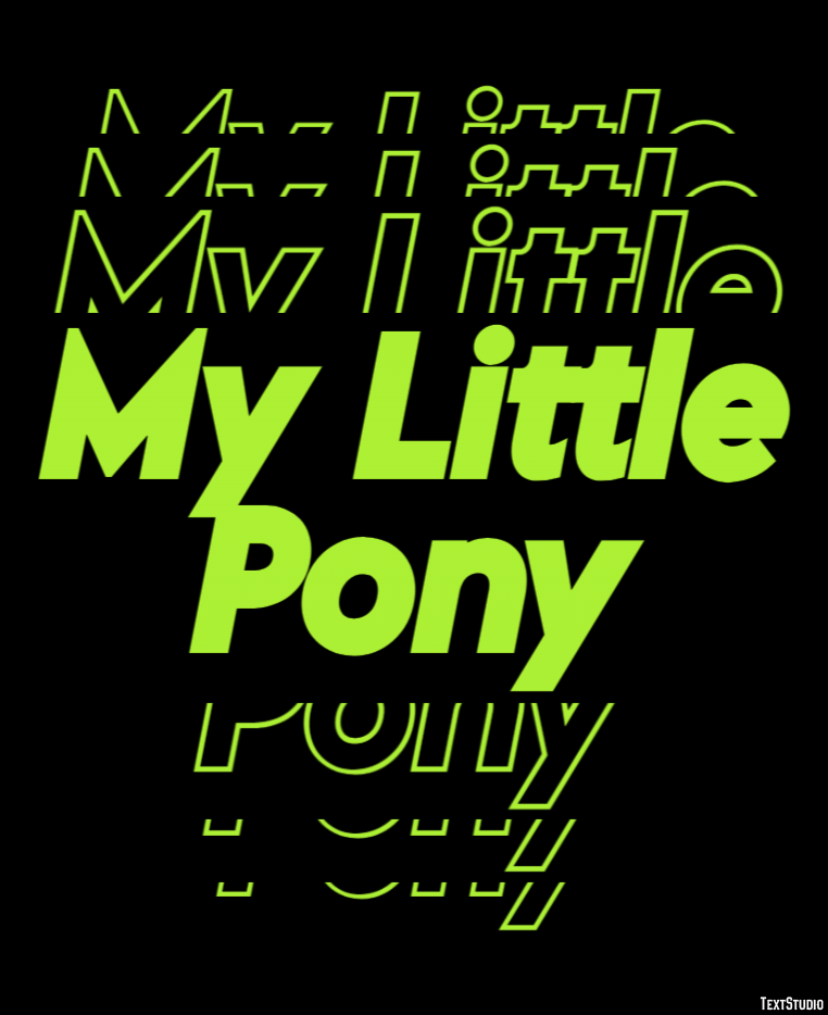 My Little Pony Efecto de Texto