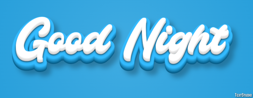 Good Night Efecto de Texto