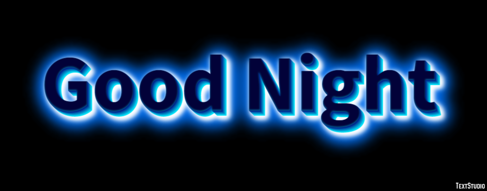 Good Night Efecto de Texto