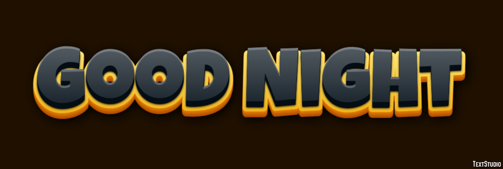 Good Night Effetto testo