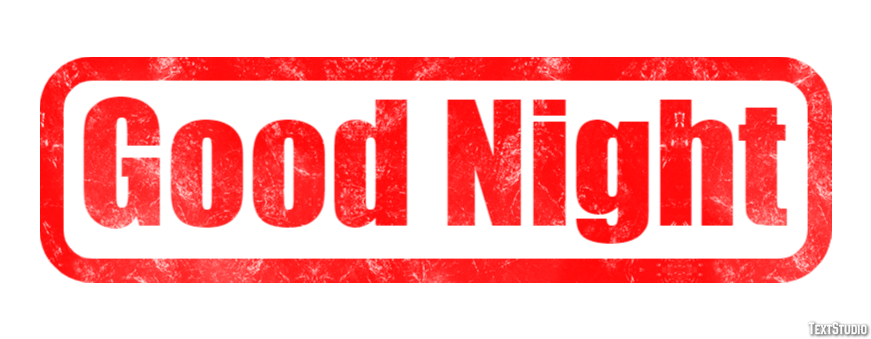 Good Night Effetto testo