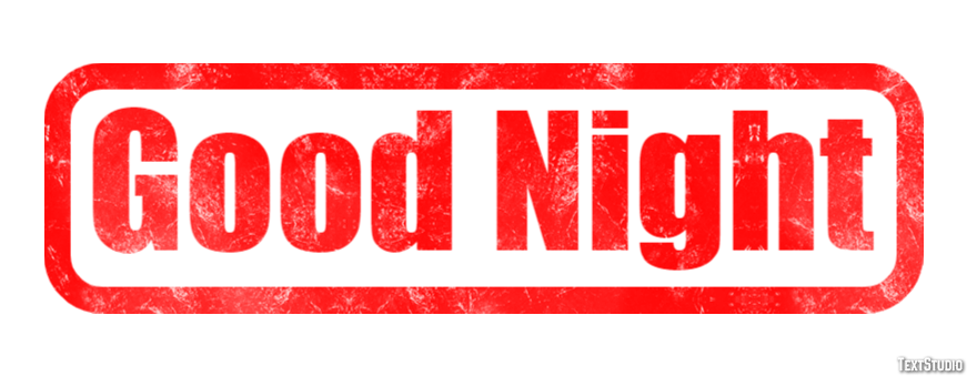 Good Night Efecto de Texto