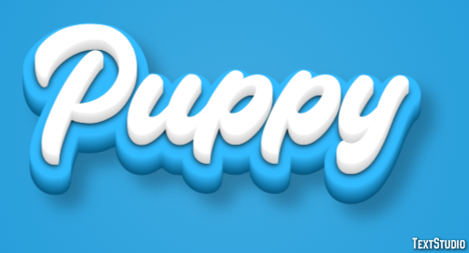 Puppy Effet de texte