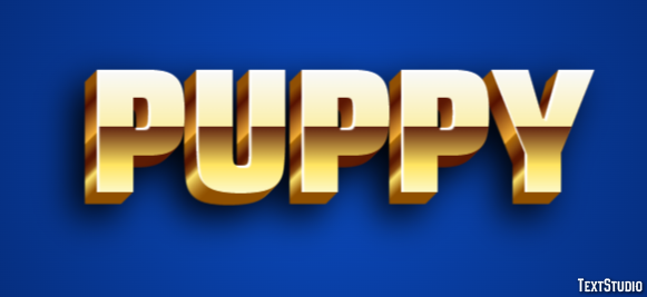 Puppy Effetto testo