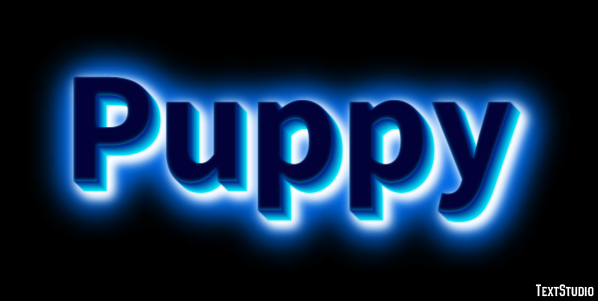 Puppy Effet de texte