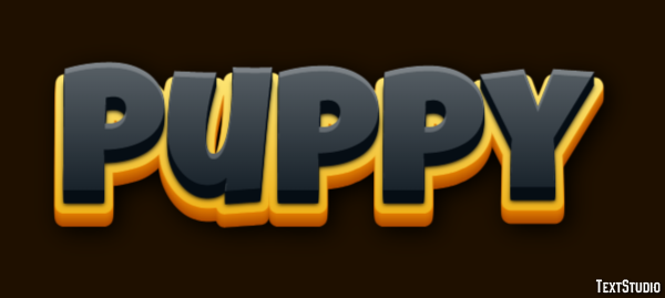 Puppy Effet de texte