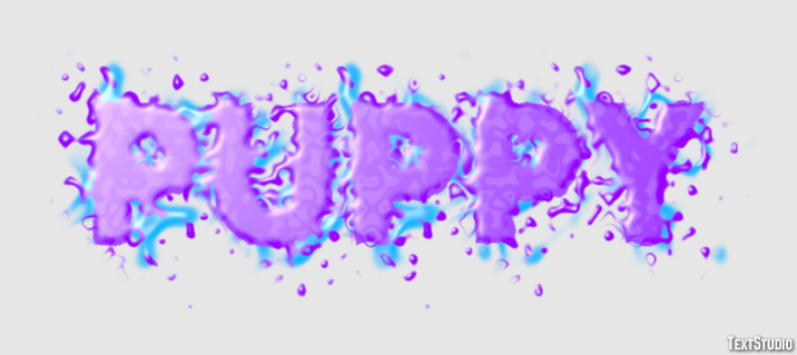 Puppy Effet de texte