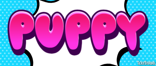 Puppy Effet de texte