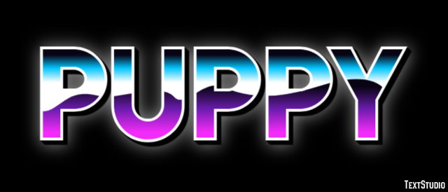 Puppy Effet de texte